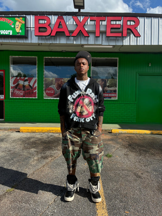 Fuck off Vintage Zip Up